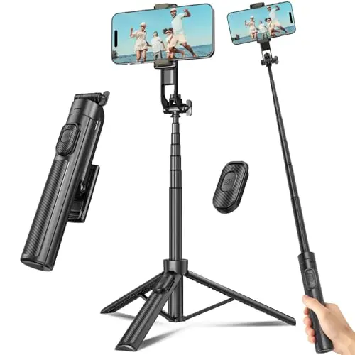 Liphisy compact selfie stick tripod for cell phones