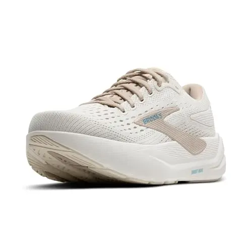 Brooks Women's Ghost Max 3 neutral walking shoe in a light color with high stack cushioning