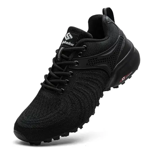 Unitysow men's trail running shoes with mesh upper and lace closure