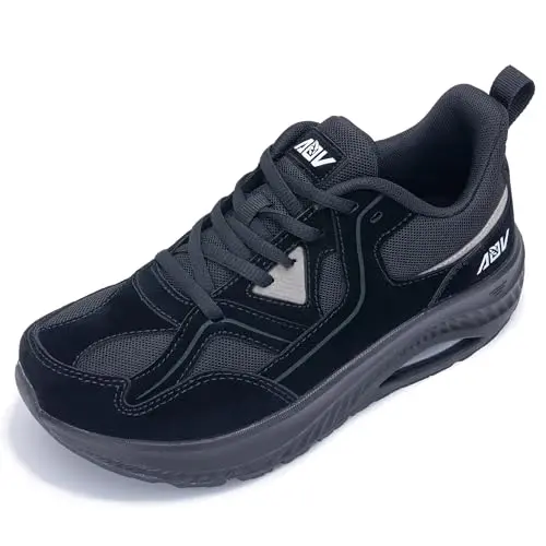 IIV Women's Wide Toe Box Sneakers in Black and Grey