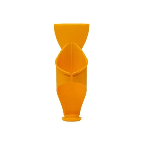 Acrobat plastic clip-on water bottle holder attached to a belt