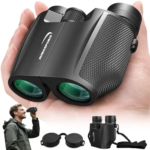 Aurosports 12x32 compact binoculars for birdwatching