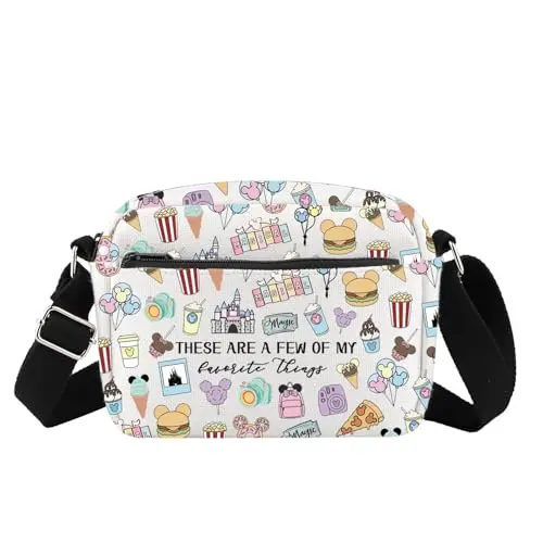 Fairytale Fans Crossbody Bag with Mouse Ice Cream and Snacks Lover design