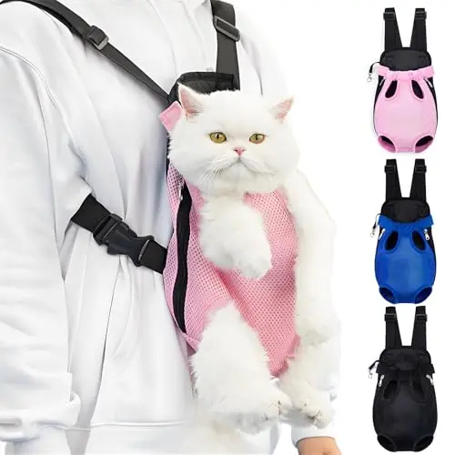 Yehenarn pink dog carrier backpack with legs-out design