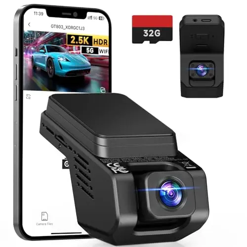 TUIFAC GT803 dash cam with compact, all-in-one dual lens design