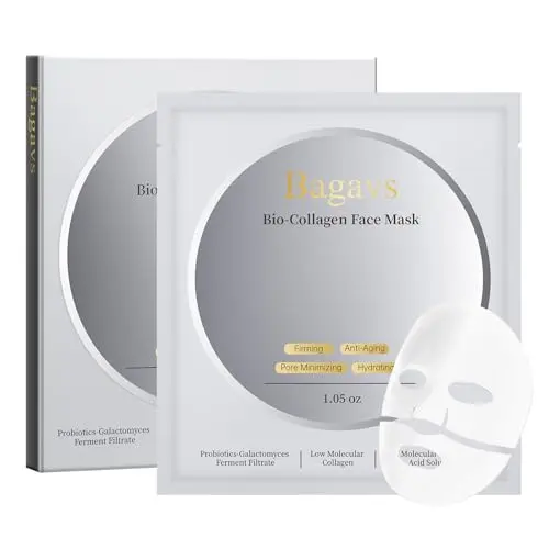 Bagavs Collagen Face Mask package with hydrogel masks