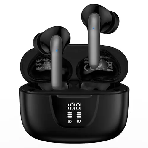 Ououdee Wireless Bluetooth Earbuds for Samsung Galaxy with charging case LED display