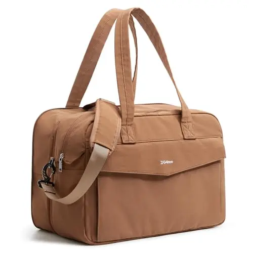 G4Free brown expandable duffel tote bag