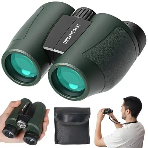 URBANCOAST 12x32 high powered lightweight binoculars for bird watching and travel