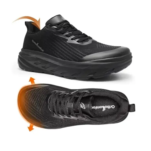 OrthoComfoot men's wide orthopedic sneaker with detachable insole