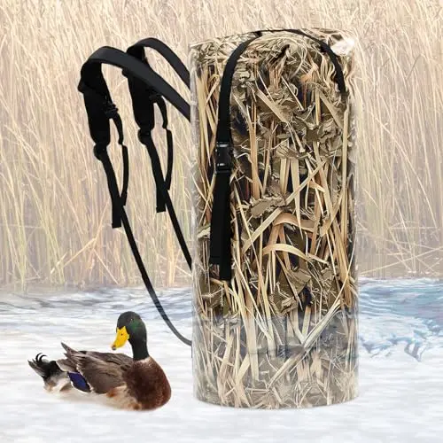 Locmeo 70L Duck Hunting Bag with backpack straps and camo print