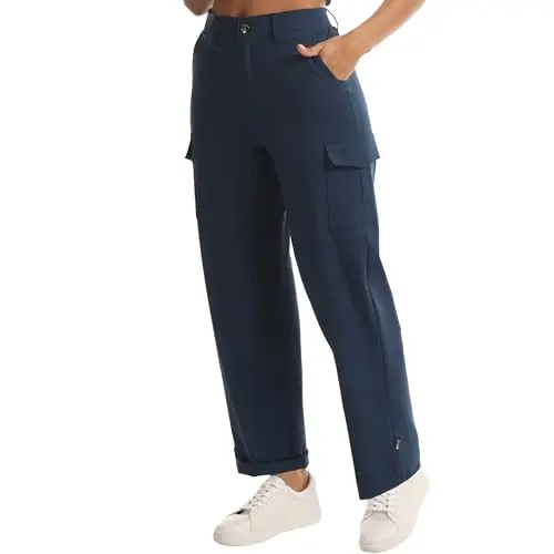 ZSENOXAXI women's affordable lightweight cargo pants for travel and hiking.