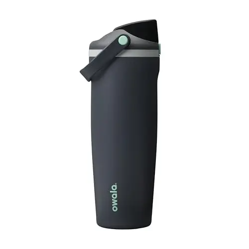 Owala FreeSip Sway 30oz insulated stainless steel water bottle with bucket handle in Foggy Tide color