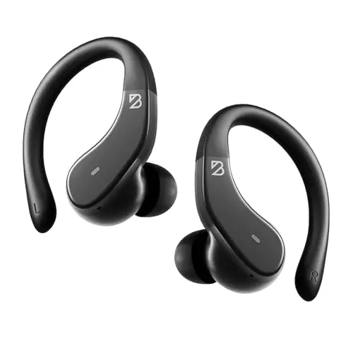 Back Bay Audio Runner 40 black wireless earbuds with wrap-around earhooks