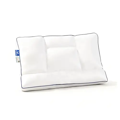 Soumeclu 16.5x26 inch white goose down pillow with 5-zone design
