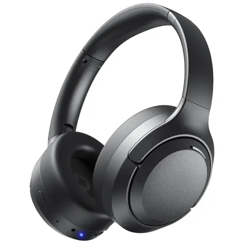 EKSA P300 wireless Bluetooth headphones with active noise cancelling, in black
