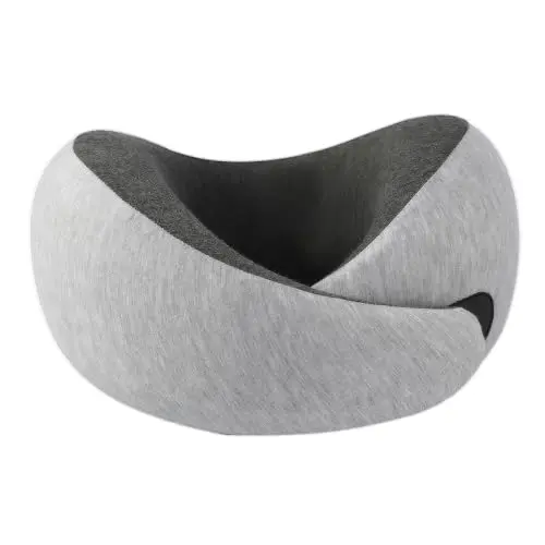 Ziixmile grey memory foam travel neck pillow