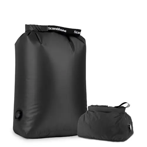 EPEDAL24 black vacuum compression laundry bag with roll-top closure