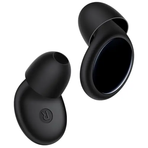 TOAPEX black earplugs with eight ear tips in a stylish portable case