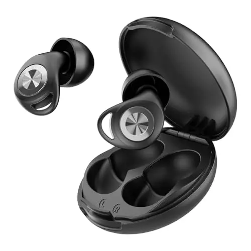 CASCHO black noise cancelling earplugs with multiple tips in a case