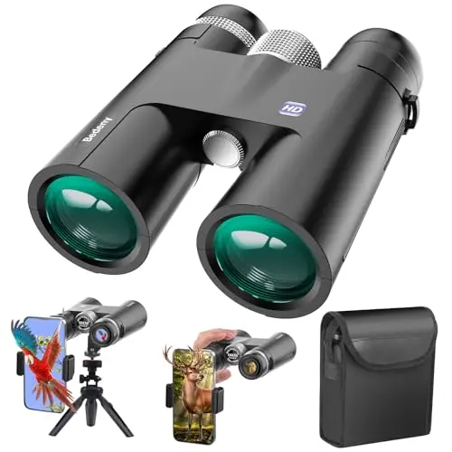 Rodcirant 18x50 high powered binoculars with phone adapter and tripod