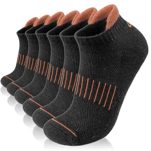 Lapulas Merino Wool Ankle Hiking Running Socks six-pair set