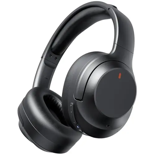 Vonaural Noise Cancelling Bluetooth Over-Ear Headphones in black